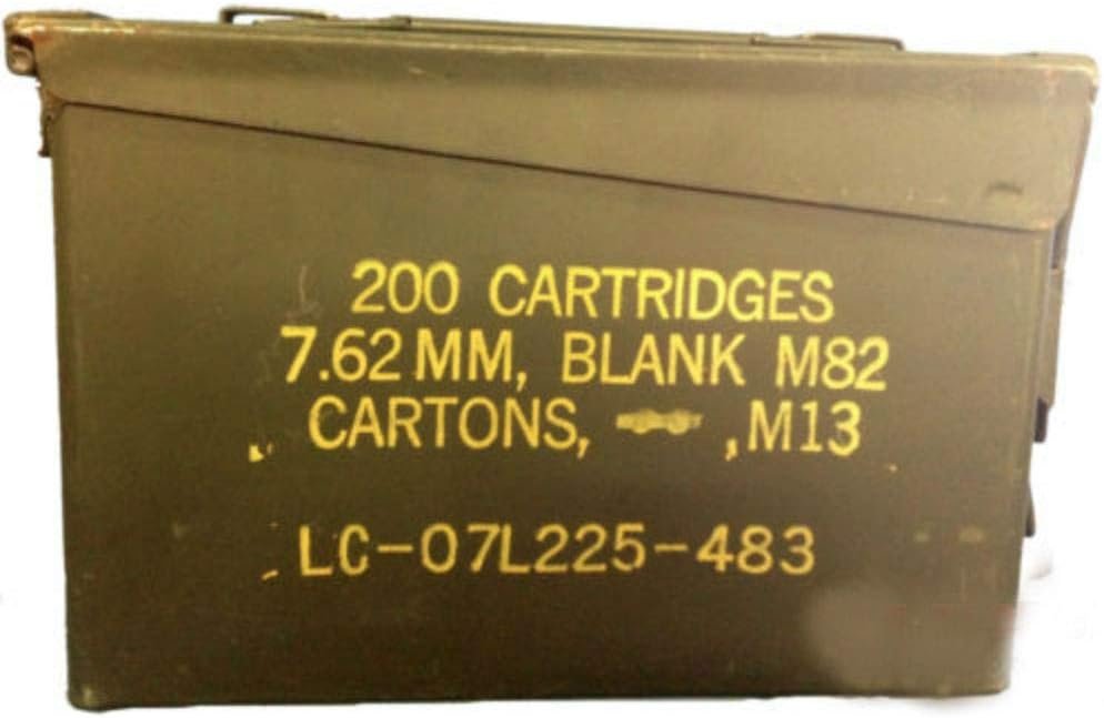 Two USGI Metal 30 Cal 7.62mm Ammo CAN M19A1 Ammo Box .30 Caliber Good-Very Good