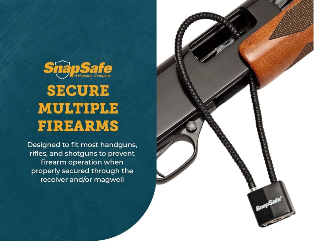 SnapSafe Lockbox Cables for Firearms, Bicycles, Cabinets and Valuables