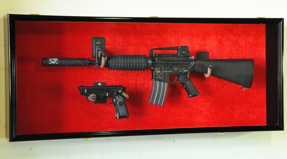 Guns: Rifle Handgun Display Case Wall Rack Cabinet Review