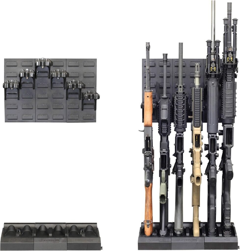 Gun Storage Gun Safe Kit: Retrofit 6 - Safely Organize Your Guns with This Easy to Use Modular System, Protect Your Guns Investment from Scratches. …